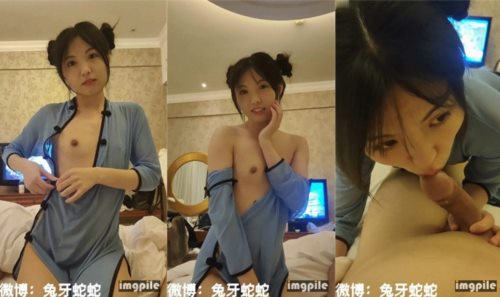 51609-超可爱微博网红美女『兔牙蛇蛇』土豪专享性爱私拍 民国旗袍装裹舔骑乘后入猛操 完美露脸